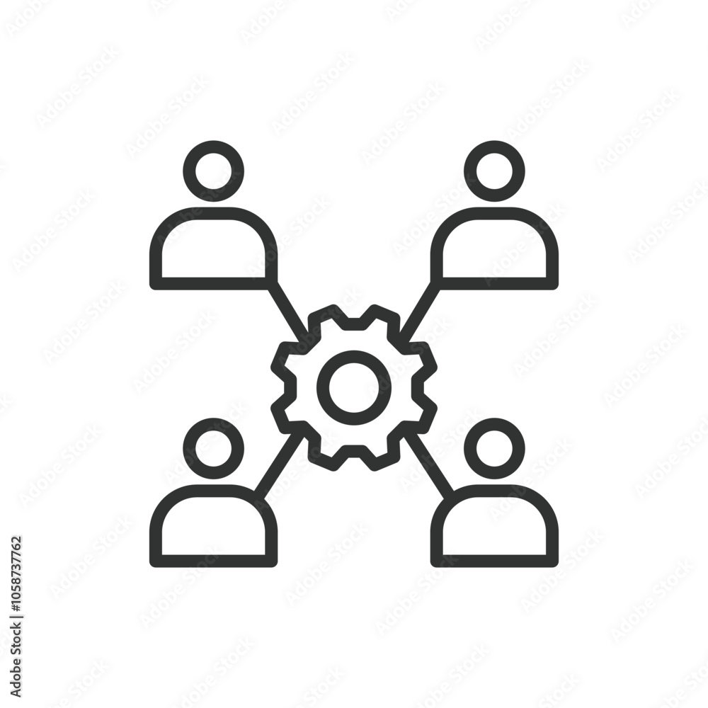 Interactions icon in line design. Interactions, communication, engagement, connection, dialogue, collaboration, feedback on white background vector. Interactions editable stroke icon Interactions icon in line design. Interactions, communication, engagement, connection, dialogue, collaboration, feedback on white background vector. Interactions editable stroke icon