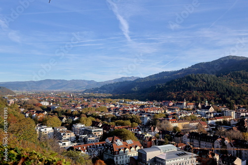 Foto Freiburg Wiehre und Littenweiler im Herbst