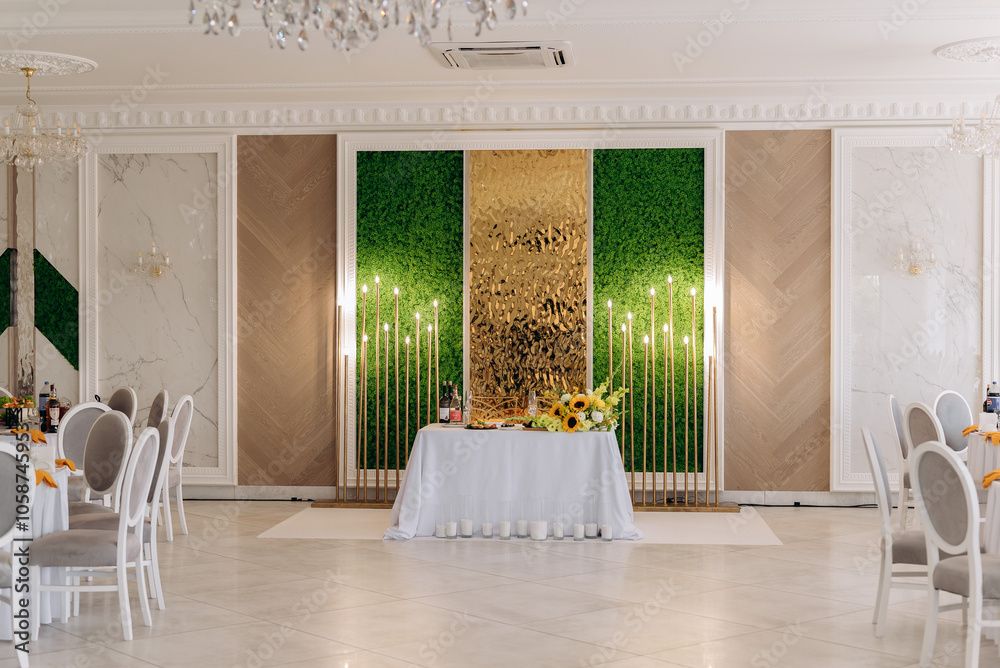 wedding reception room