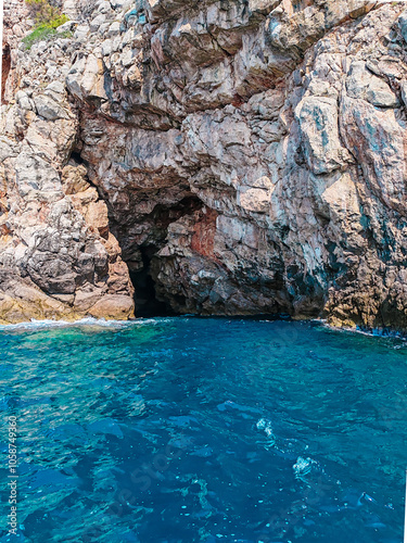 blue sea and rocks