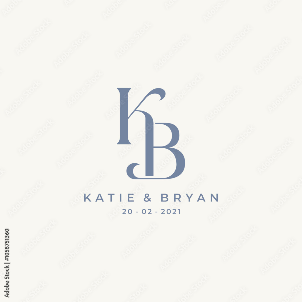 KB logo initial letter design KB logo initial letter design