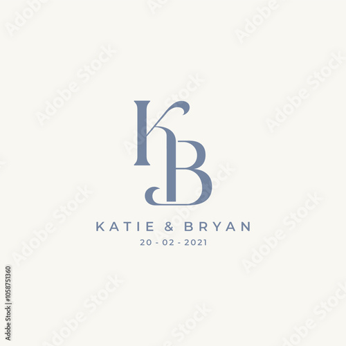 KB logo initial letter design