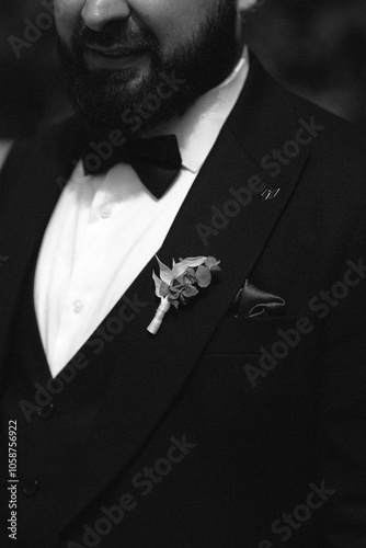 Obraz na płótnie man in suit w salonie