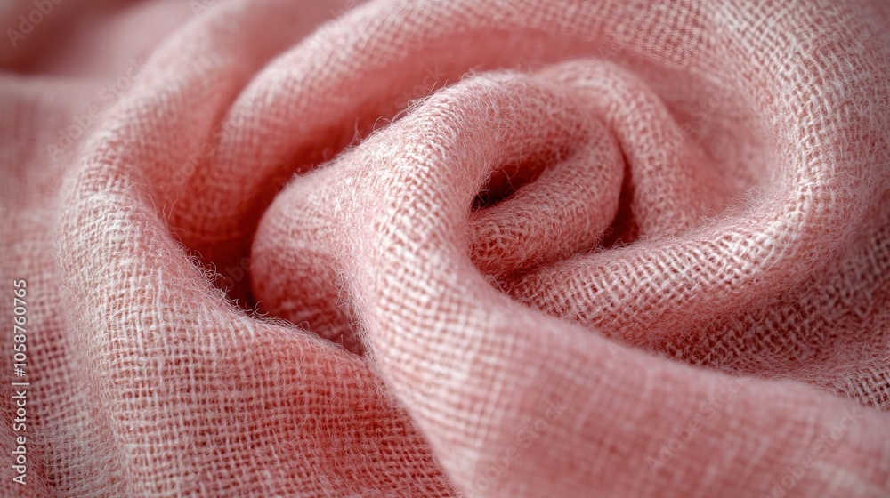 A textured background featuring boucle fabric in a soft A textured background featuring boucle fabric in a soft