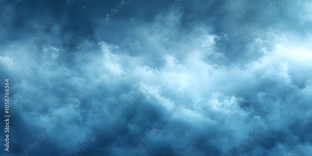 A serene and ethereal atmosphere filled with soft, billowy clouds in shades of blue, creating a dreamlike scene that evokes tranquility and wonder. A serene and ethereal atmosphere filled with soft, billowy clouds in shades of blue, creating a dreamlike scene that evokes tranquility and wonder.