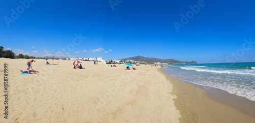 Cabo Negro Beach, Martil. a beach resort in northern Morocco, to the north of Tetouan