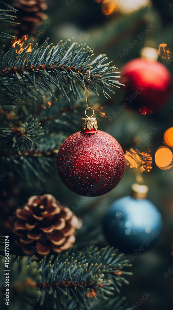 Fond d'écran de Noël pour téléphone avec décor féerique et festif Fond d'écran de Noël pour téléphone avec décor féerique et festif