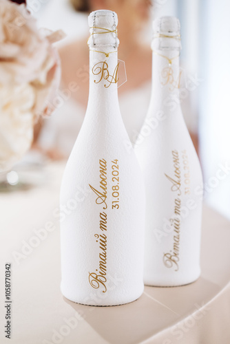 Obraz na płótnie bottle of champagne w salonie