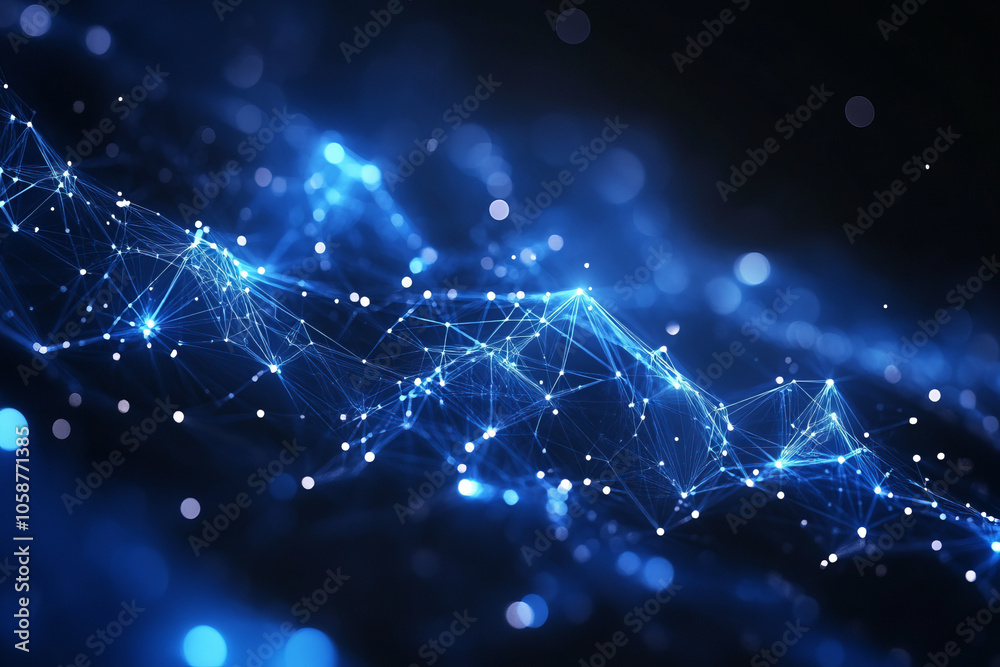 blue glowing digital network abstract background for technology designs and futuristic art blue glowing digital network abstract background for technology designs and futuristic art