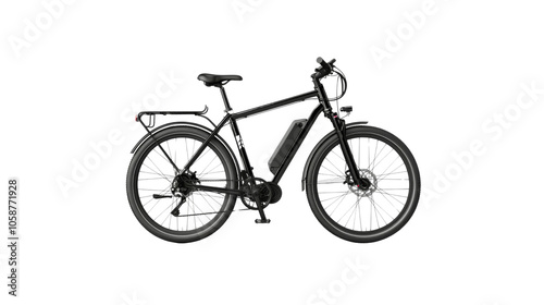 Electric bike, transparent background PNG