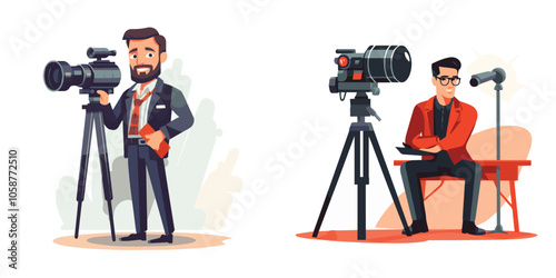 Adobe Ivideo, cinema, film, movie, illustration, vector, entertainment, cinematography, equipment, media, production, design, camera, filmmaking, isolated, multimedia, industry, iconllustrator Artwork