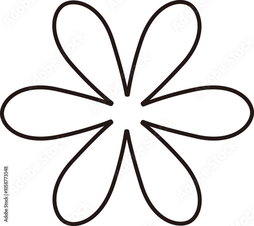 Wallpaper Mural Flower outline icon vector.
Isolated flower shape outline svg. Torontodigital.ca