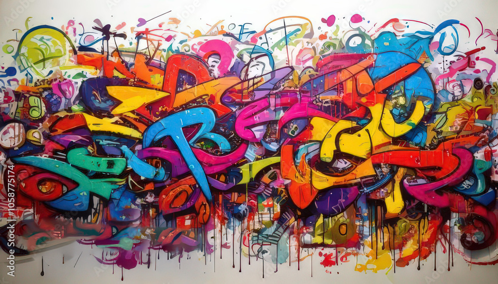 Fototapeta premium graffiti on the wall