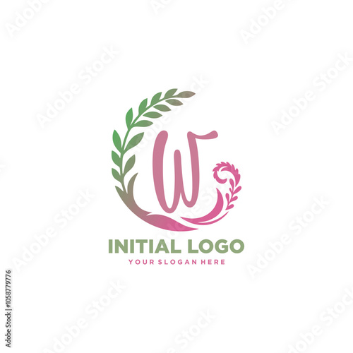 initial logo W