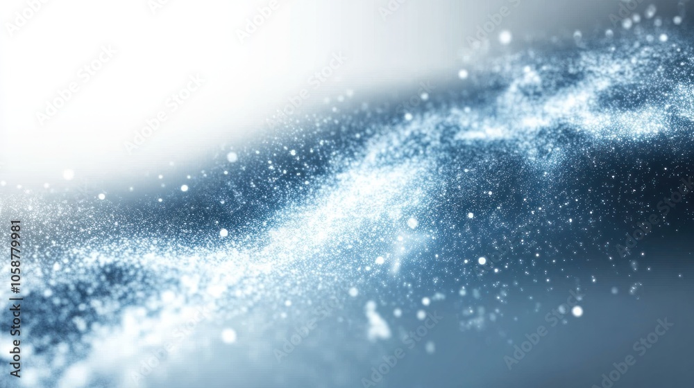 the Milky Way, blending quantum physics elements such as particles, waves, the Milky Way, blending quantum physics elements such as particles, waves,