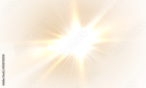 Png light effect. Spotlight spark. Stadium Lighting. Sunlight, Spot lighting with insert bams of ICE strobes. Bring in the spotlight with a star.