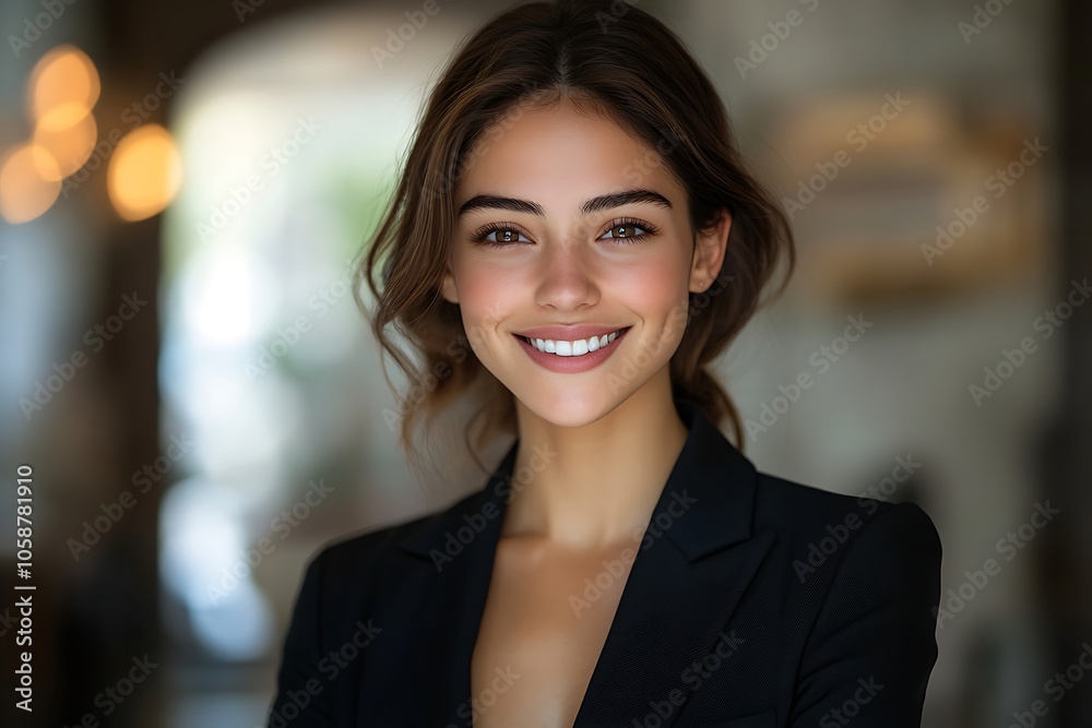 Headshot of Professional Woman with Brown Hair Smiling Headshot of Professional Woman with Brown Hair Smiling
