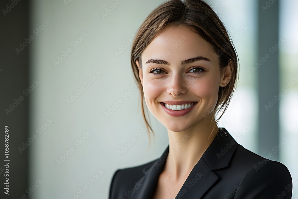 Motivated Businesswoman Portrait - Smiling, Confident, Formal Motivated Businesswoman Portrait - Smiling, Confident, Formal