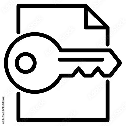 document with keyword icon