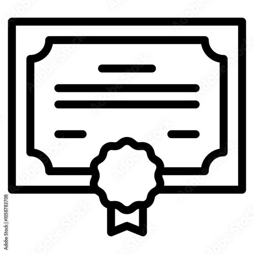 certificate document icon