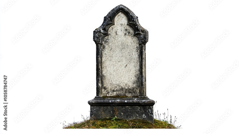 Tombstone isolated on a white background Tombstone isolated on a white background