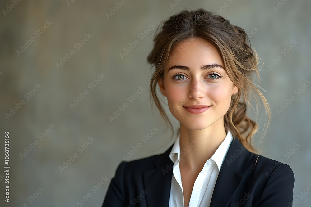 Professional Woman with Green Eyes in Black Blazer Headshot Professional Woman with Green Eyes in Black Blazer Headshot