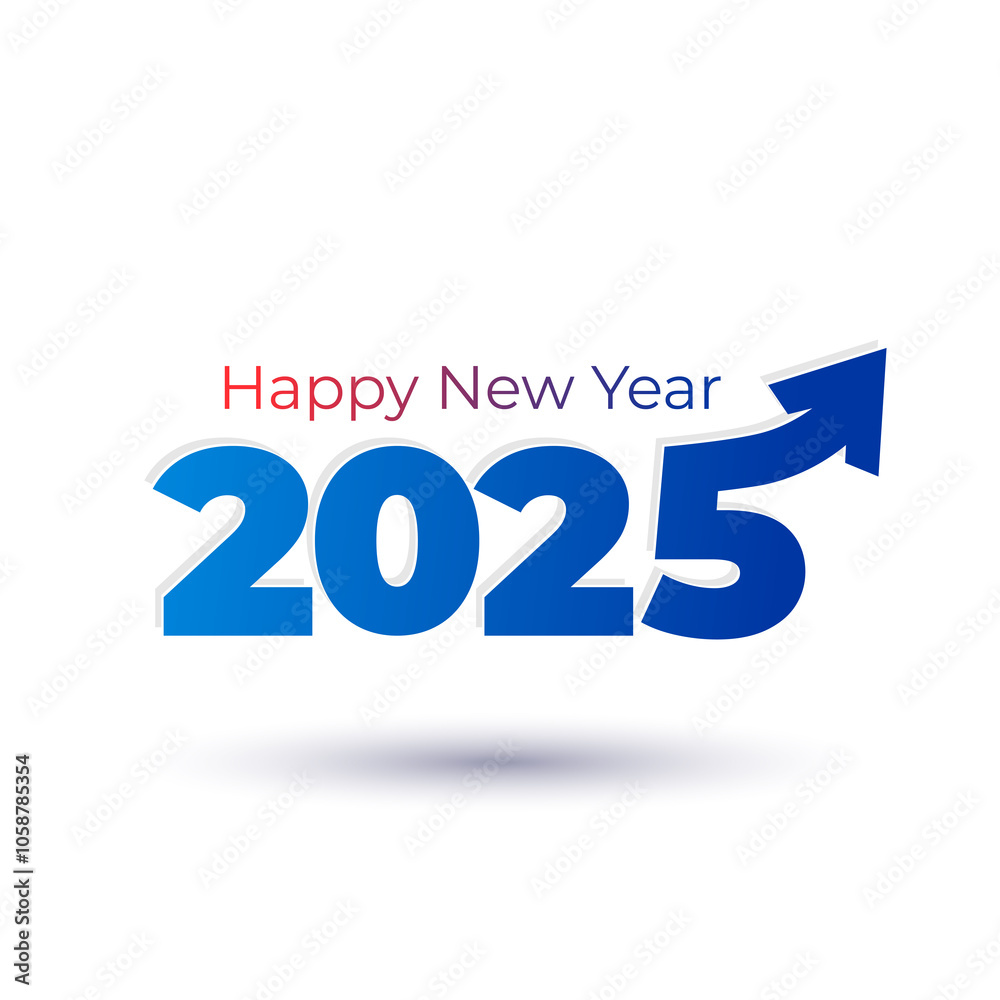 2025 happy new year logo concept design. 2025 happy new year logo concept design.