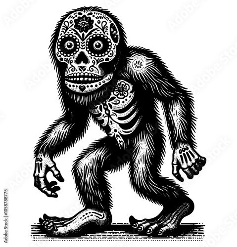 Dia de los muertos bigfoot