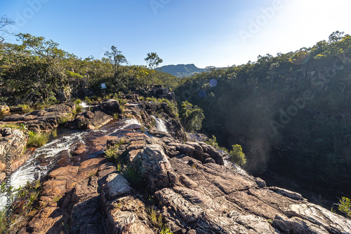 paisagem natural na cidade de Alto Paraiso de Goiás, região da Chapada dos Veadeiros, Estado de Goiás, Brasil photo