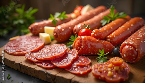 salami and sausages