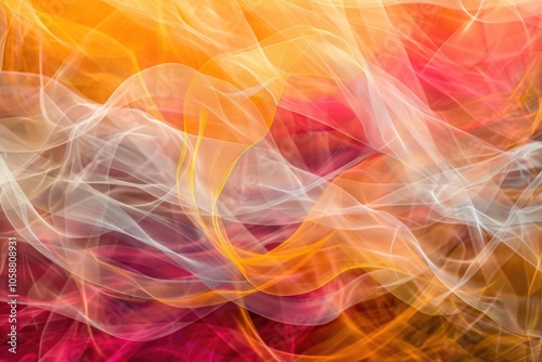 A close-up shot of a colorful background covered in smoke, perfect for use in designs or graphics where a smoky atmosphere is needed