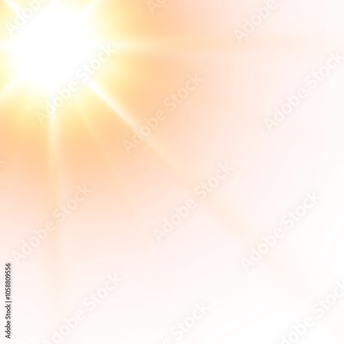 a ray of sunlight , transparent background