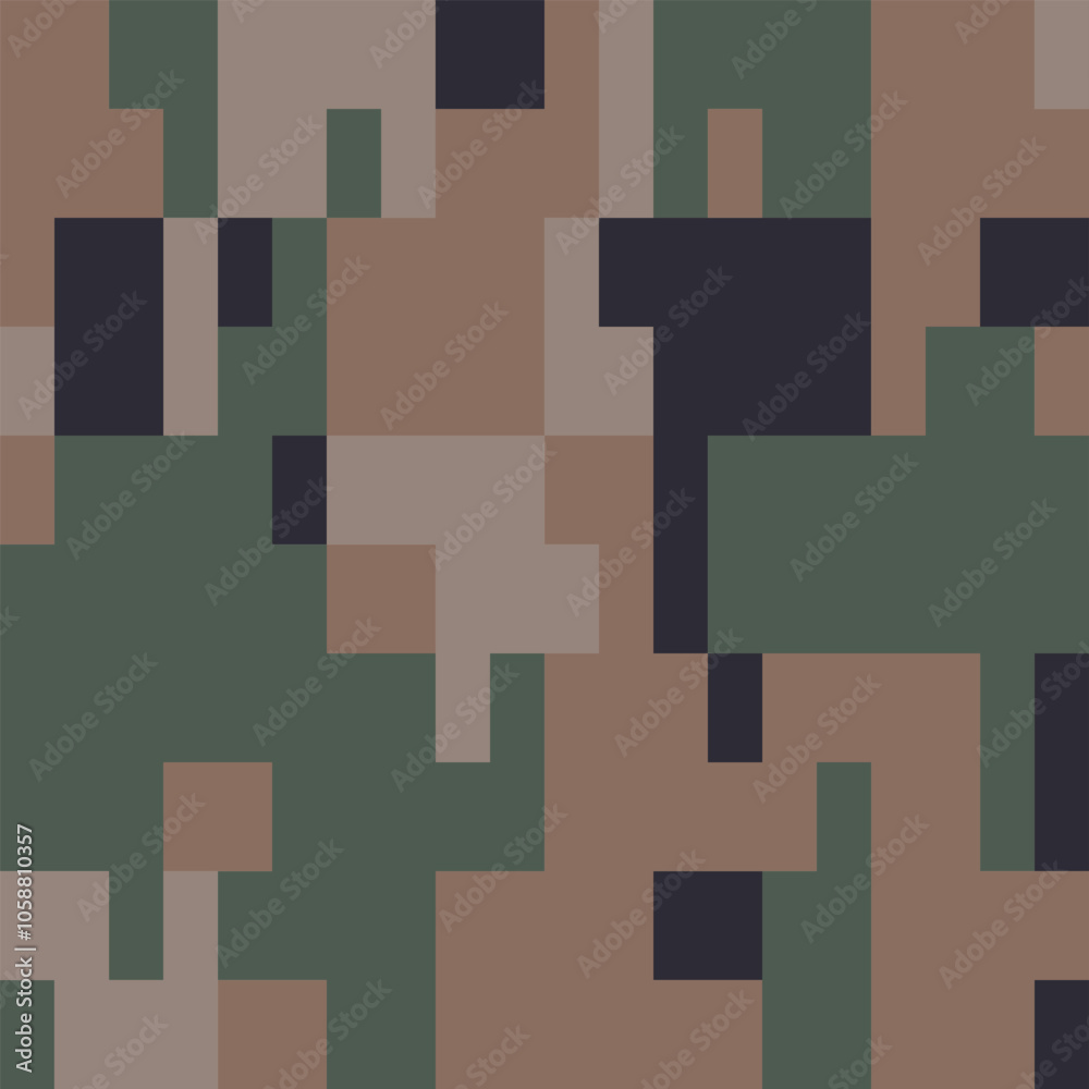 Camouflage Seamless Pattern. Trendy Style Camo, Repeat Print. Military Camouflage Clothing Camouflage Seamless Pattern. Trendy Style Camo, Repeat Print. Military Camouflage Clothing