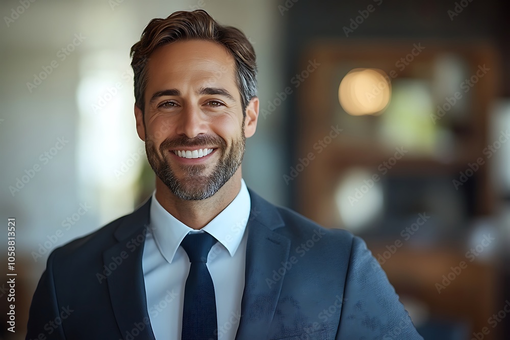 Smiling Businessman in Suit Headshot - Finance Professional Portrait Smiling Businessman in Suit Headshot - Finance Professional Portrait