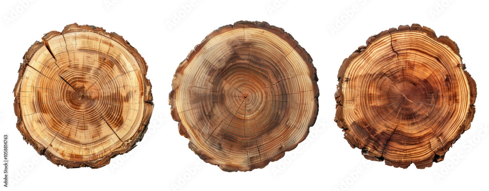 set of tree cut tree stumps top view isolated transparent cut out background wood brown set of tree cut tree stumps top view isolated transparent cut out background wood brown
