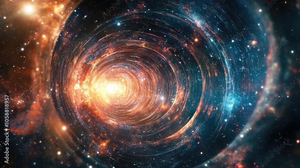 Abstract depiction of a virtual universe Abstract depiction of a virtual universe