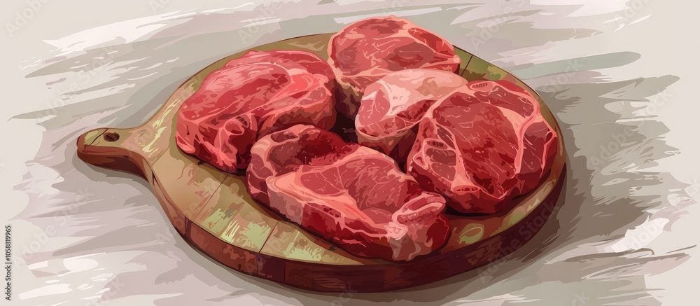 Raw Meat For Cooking Various Dishes Stomachs Or Other Parts Raw Meat For Cooking Various Dishes Stomachs Or Other Parts