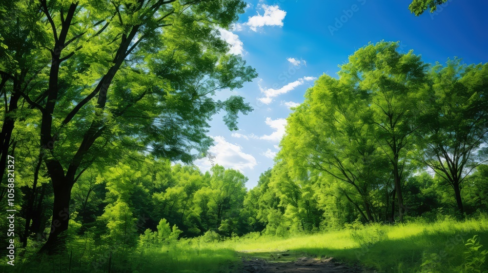 nature green background blue