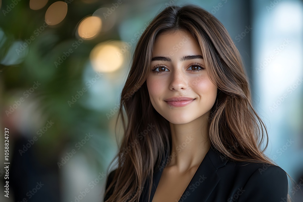 Smiling Businesswoman in Black Blazer - Professional Headshot Smiling Businesswoman in Black Blazer - Professional Headshot