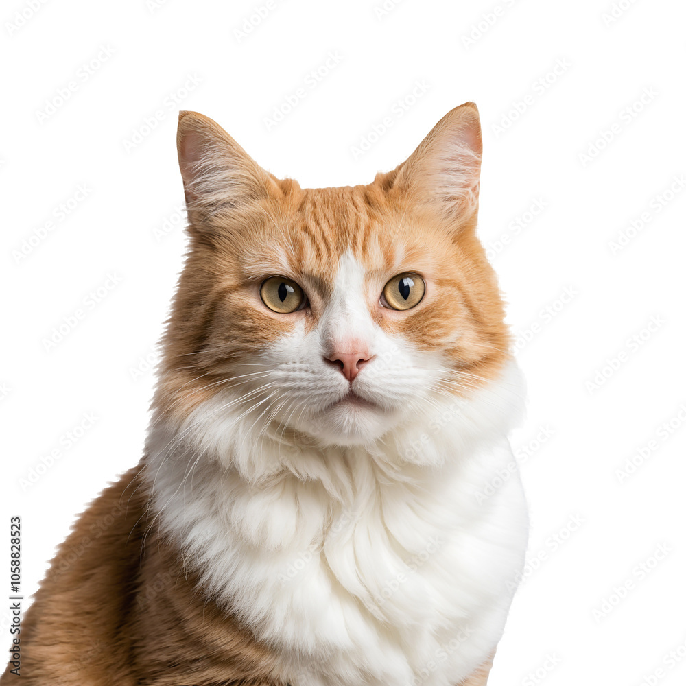 Yellow Eyes Cat PNG, Close-Up Portrait of an Orange Tabby Cat with Intense Yellow Eyes on PNG Background Yellow Eyes Cat PNG, Close-Up Portrait of an Orange Tabby Cat with Intense Yellow Eyes on PNG Background