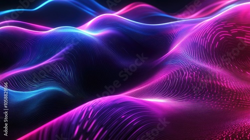 Futuristic technology background featuring abstract light line design
