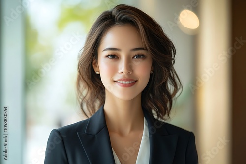 Smiling Businesswoman in Black Suit - Modern Headshot Portrait Free Download Smiling Businesswoman in Black Suit - Modern Headshot Portrait - GFXLoad