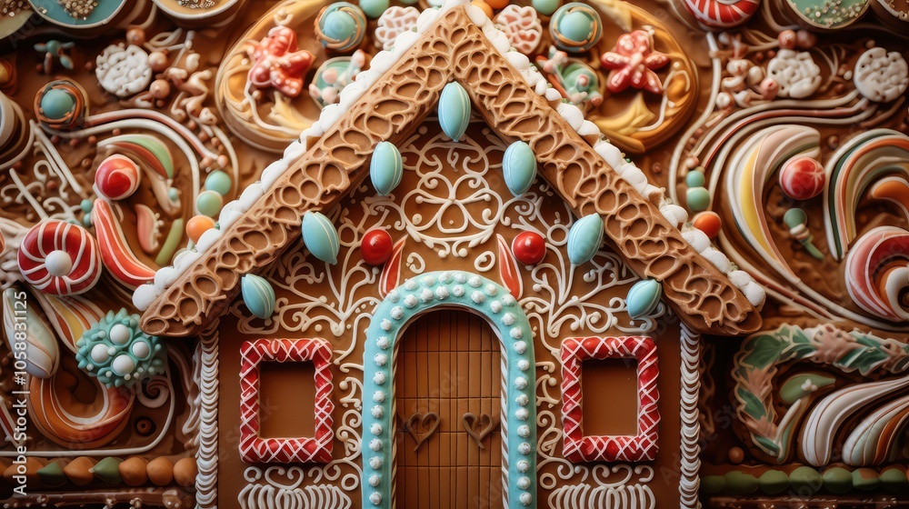 walls gingerbread texture walls gingerbread texture