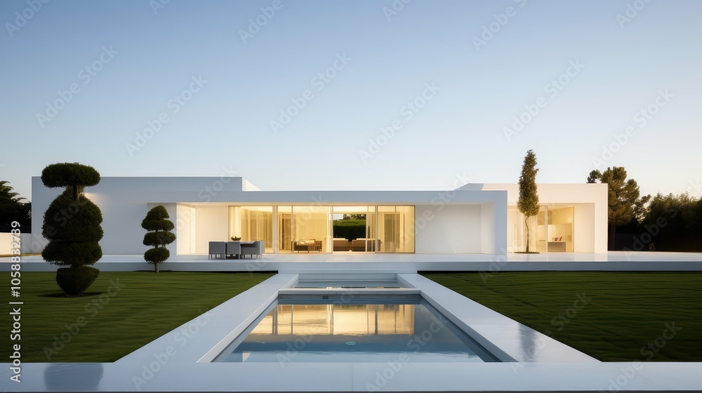 Fototapeta premium geometry architecture white