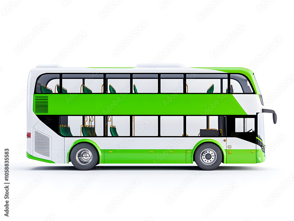Modern Double-decker bus, isolated on white background
Modern Double-decker bus, isolated on white background