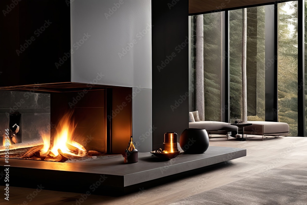 custom made wallpaper toronto digitalfireplace with modern design minimalist mantel a close up of a f