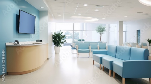 modern dental office lobby