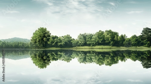 lscape tree and lake illustration photo