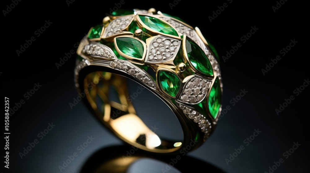 emeralds green harlequin