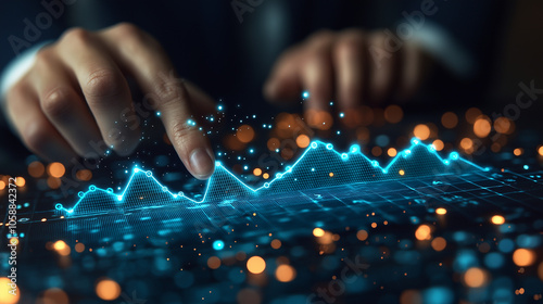 Datenanalyse und Wachstumsprognose durch grafische Darstellung

 photo